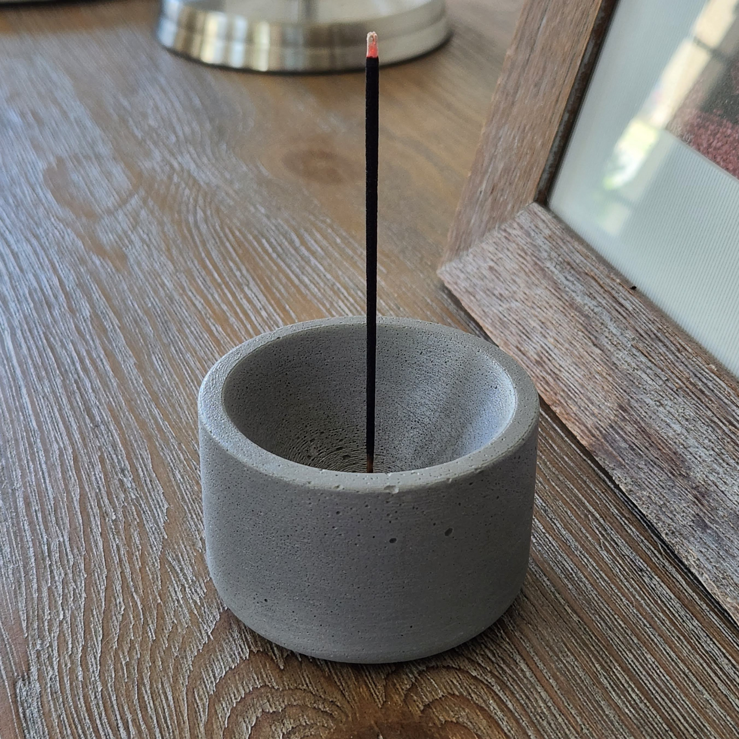 3"x2" Incense Holder | Concrete Cylinder
