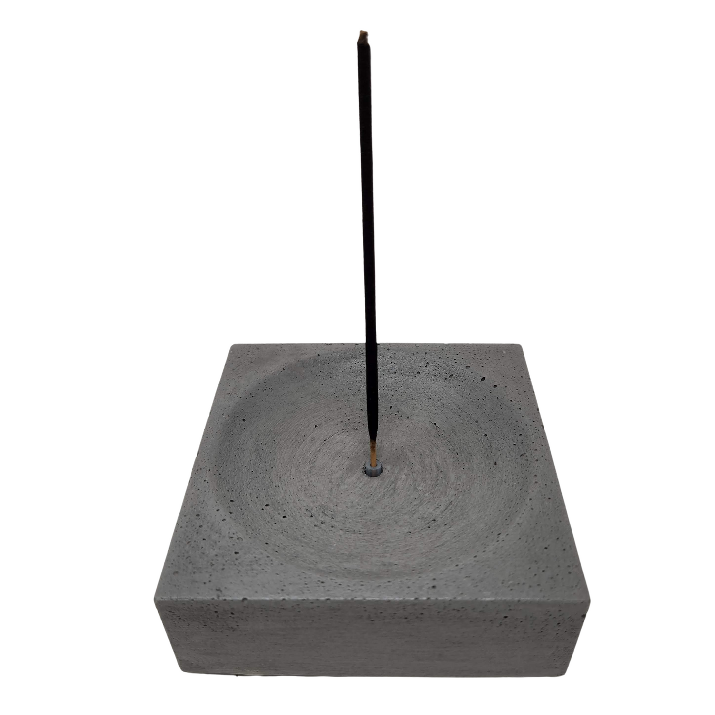 3.5"x1.25" Square Incense Holder | Concrete