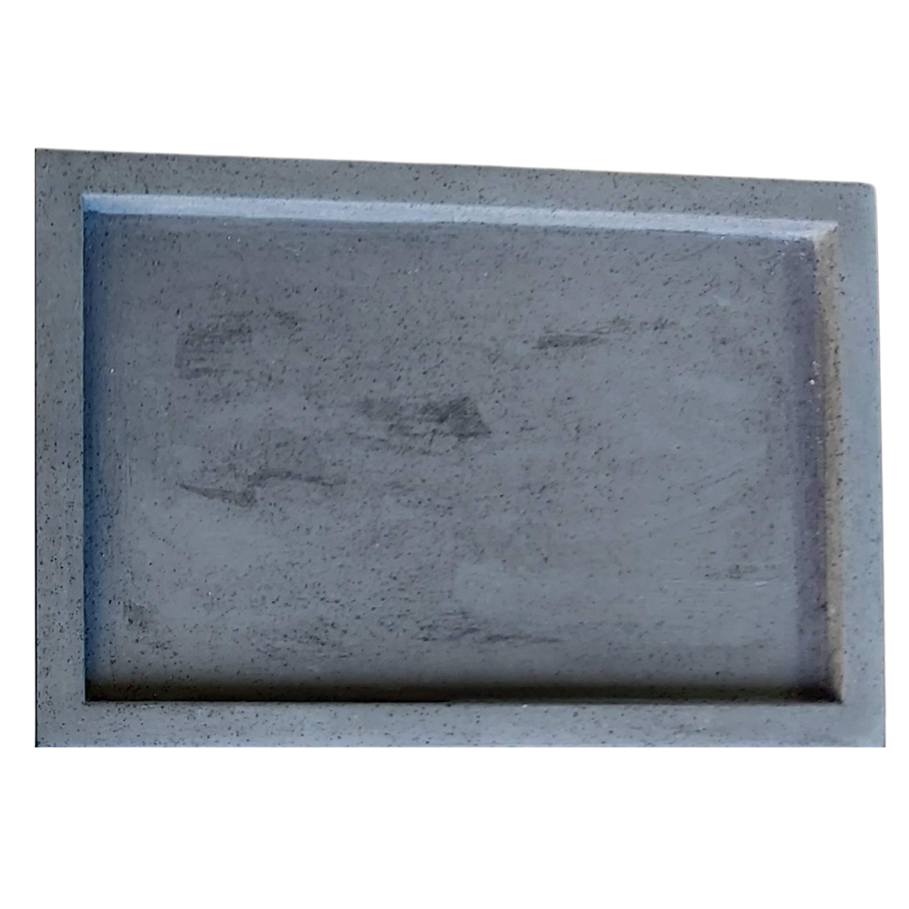 11x6 Rectangular Concrete Tray Large