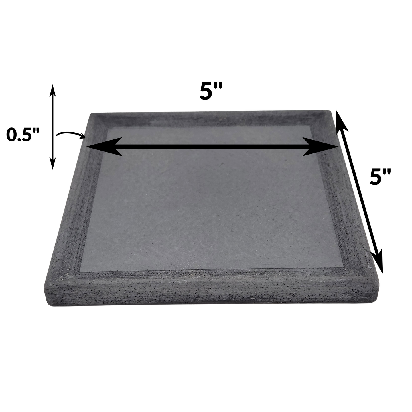5" Concrete Square Tray