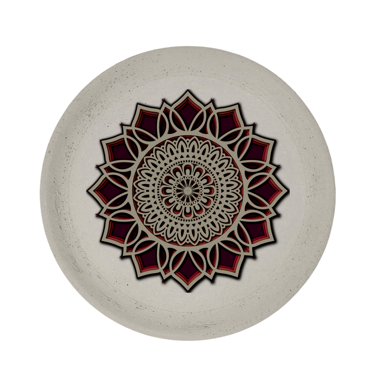 5" Flower Mandala Art | Abalone Round Tray