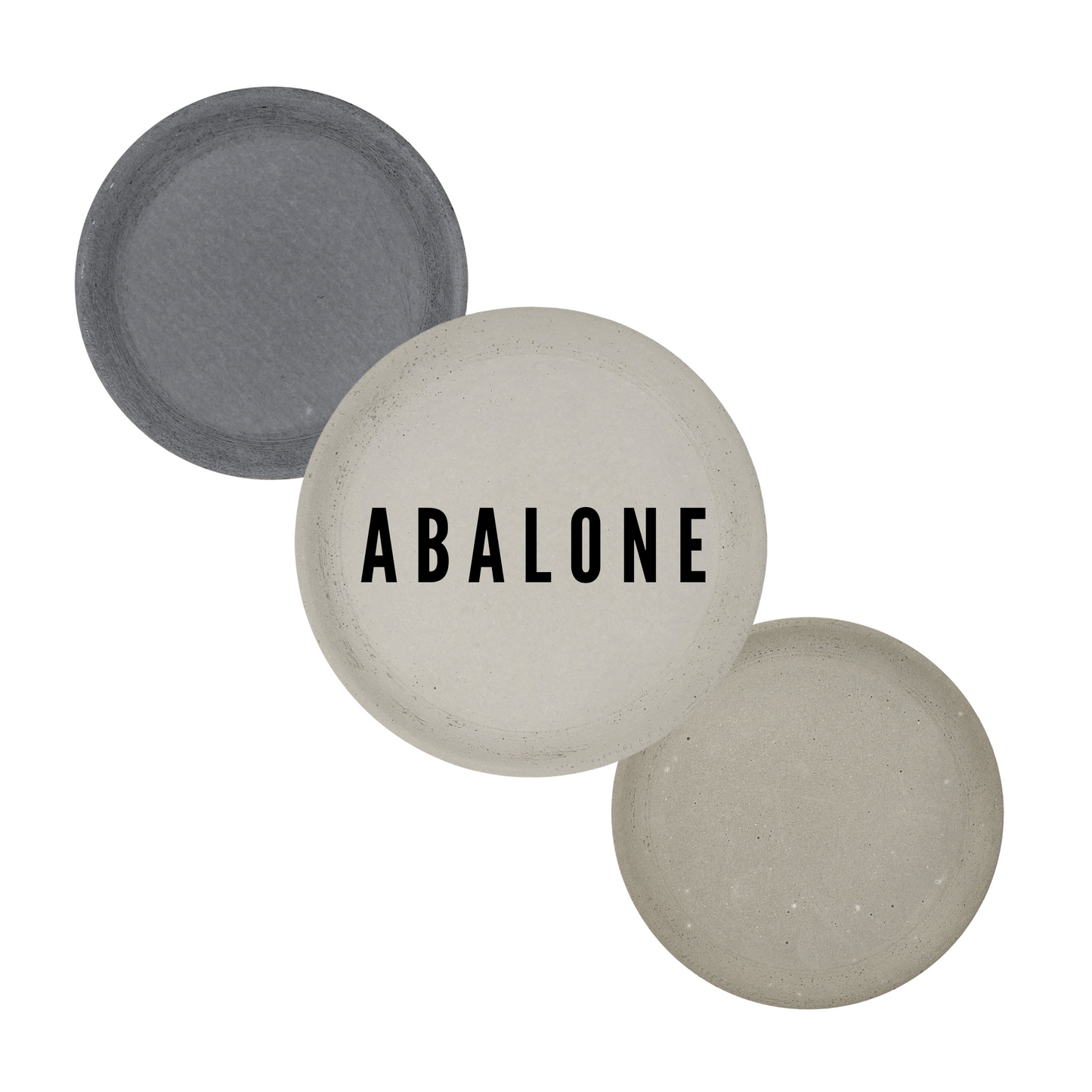 5" Incense Burner | Concrete Round Tray | Abalone
